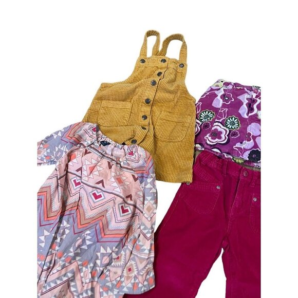 Girls Corduroy Bundle Skort Dress Overalls Pants Size 3T - Picture 6 of 12